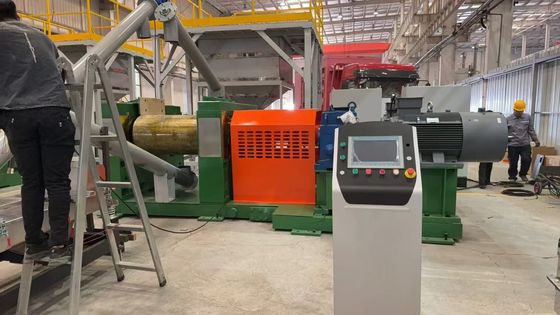 Línea de reciclaje de neumáticos de tamaño de potencia de 30-120 mallas con tecnología de modelo de trituradora LP-1200